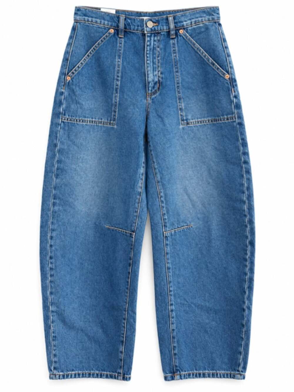 Rolla’s NWT Arc Barrel Jeans Silverlake Blue Baggy Curved Leg Size 26